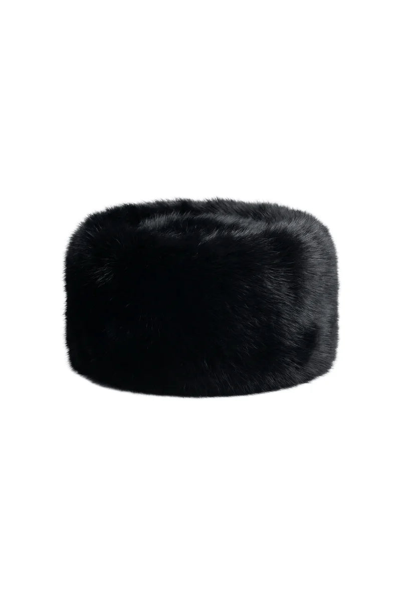 Bigardini Lira Toscana Shearling Hat - Black