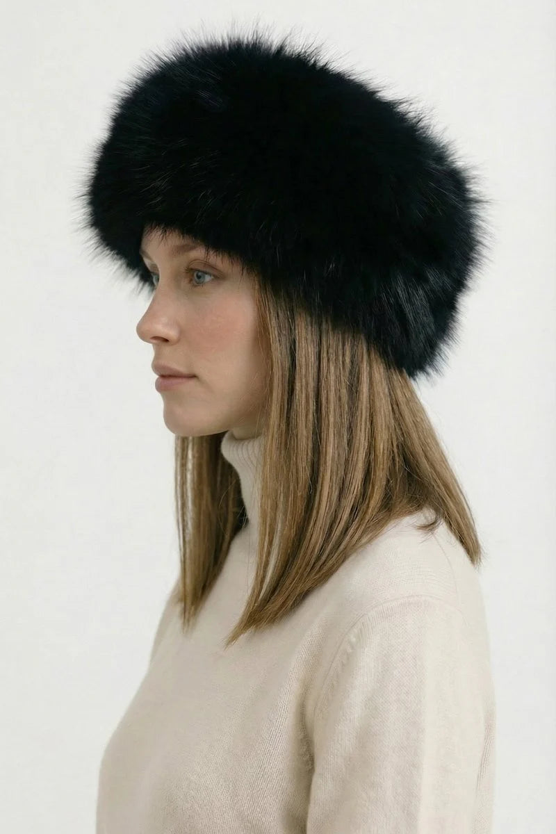 Bigardini Lira Toscana Shearling Hat - Black
