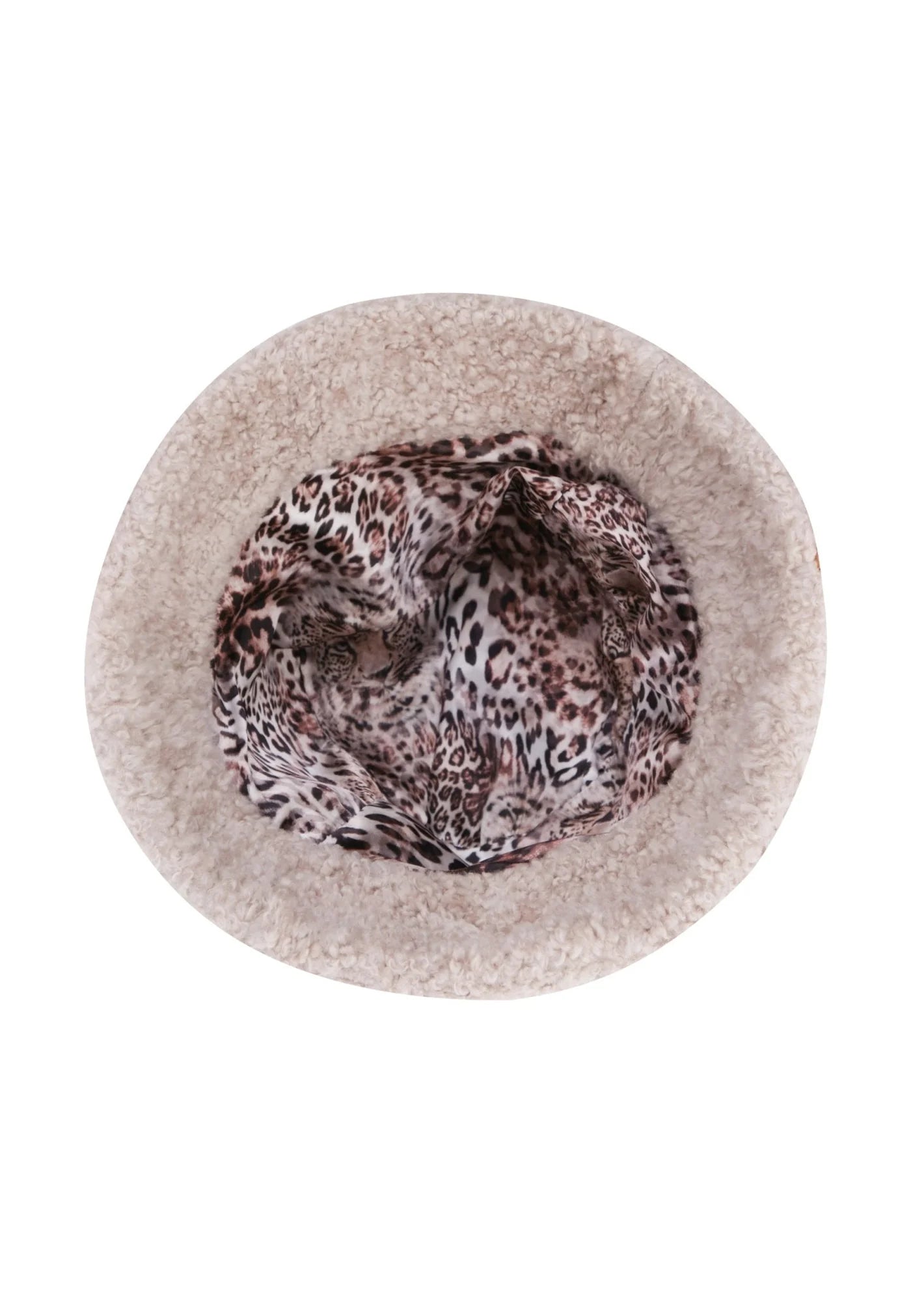 Bigardini London Women Shearling Bucket Hat - Beige